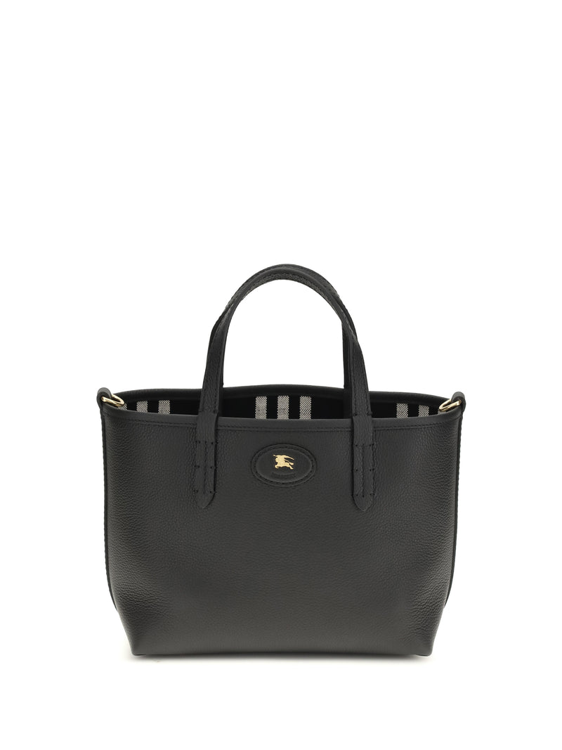 Burberry Burberry Reversible Mini Bloomsbury Tote Bag Black - World Class Fashion