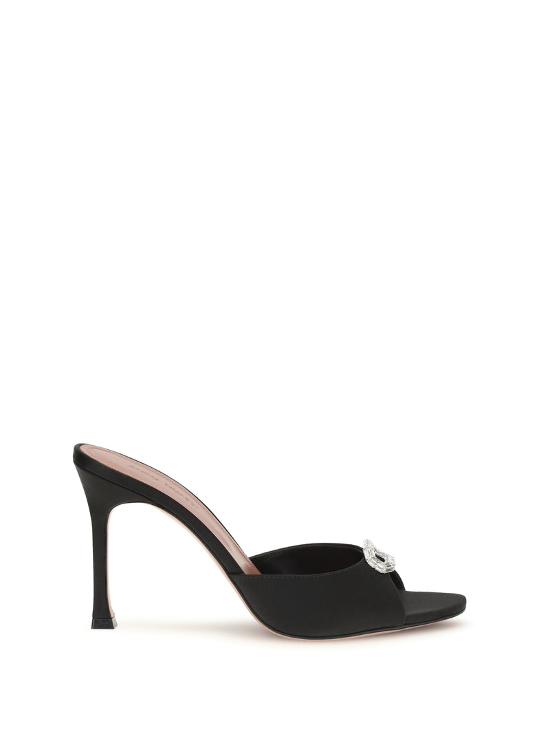 Amina Muaddi Amina Muaddi Camelia Mule Sandals - World Class Fashion