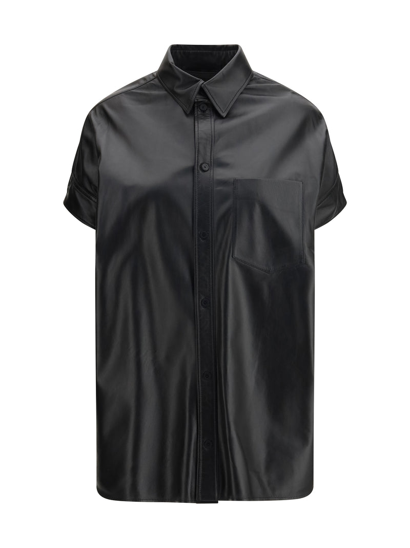Balenciaga Balenciaga Tucked Sleeves Shirt Black Women - World Class Fashion