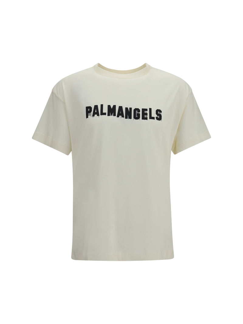 Palm Angels Palm Angels Palm Hills T-shirt Off White - Black - World Class Fashion
