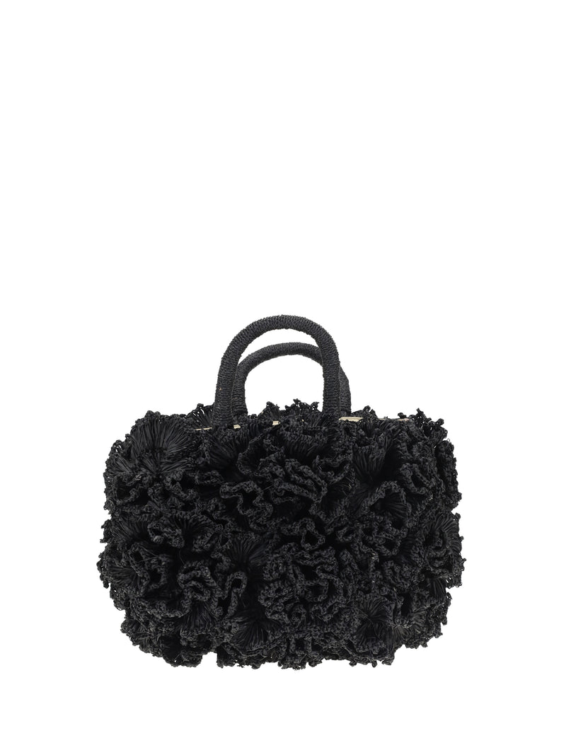 Ibeliv Ibeliv Coral Raffia Handbag Black - World Class Fashion