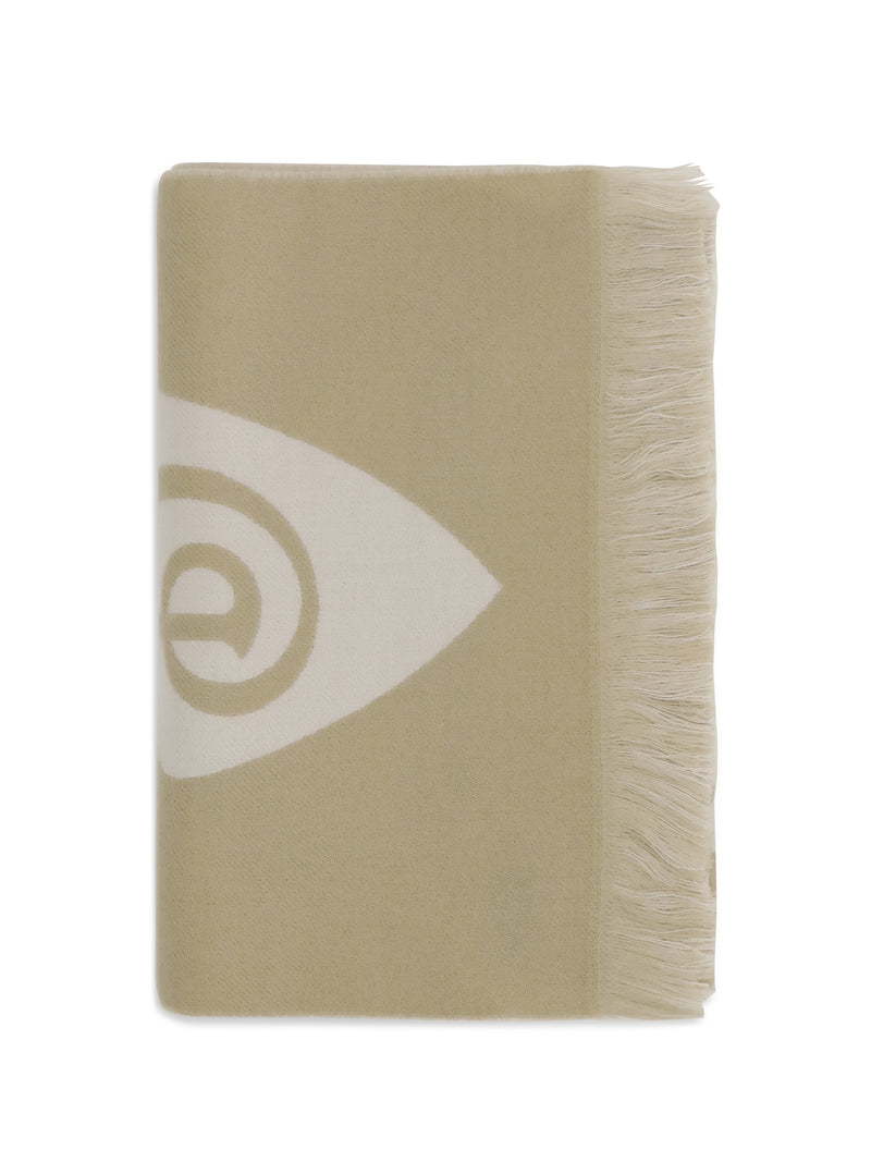 Burberry Burberry Logo Wool Scarf Sand - World Class Fashion