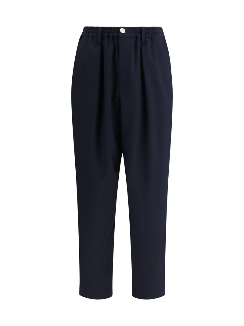 Marni Marni Merino Wool Pants Blu/Black Men - World Class Fashion