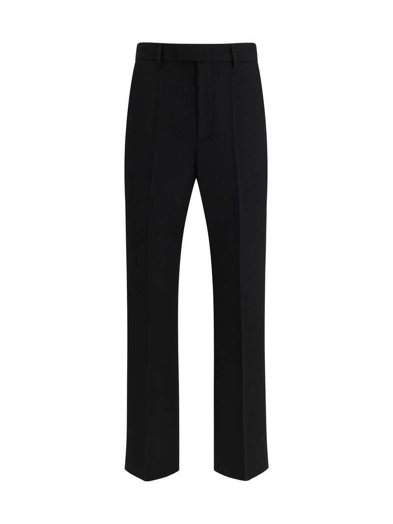 Valentino Valentino Virgin Wool Pants Nero Men - World Class Fashion