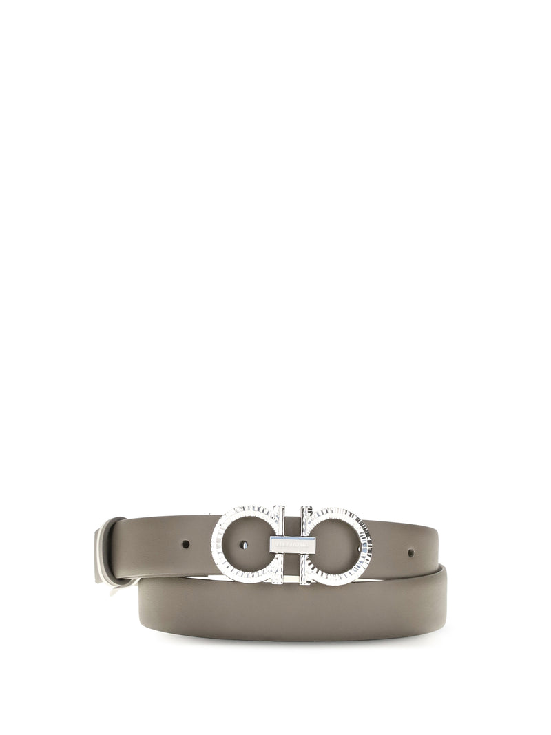 Ferragamo Ferragamo Reversible Gancini Belt Haze Women - World Class Fashion