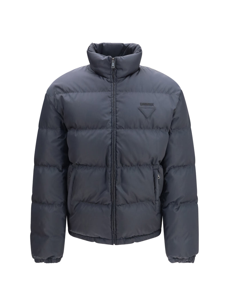 Prada Prada High-neck Padded Jacket Grey Men - World Class Fashion