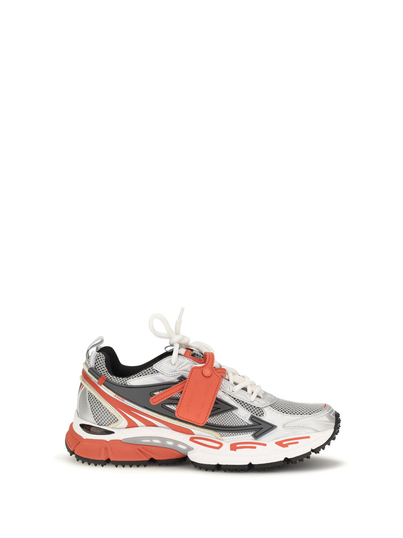 Off-white Off-white Be Right Back Sneakers Gray/Red - World Class Fashion