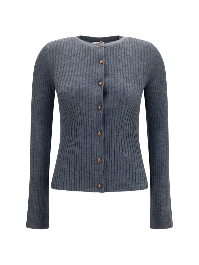 Burberry Burberry Cashmere Cardigan Grey Melange - World Class Fashion