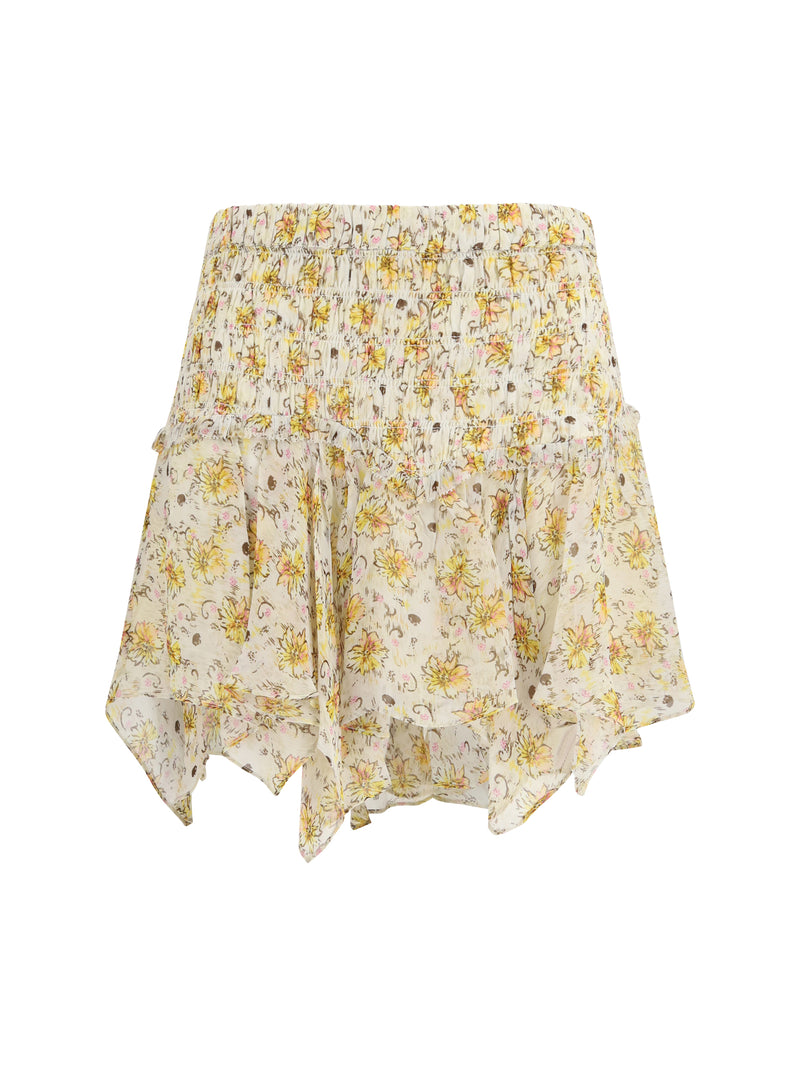 Marant Étoile Marant Étoile Fiala Skirt Light Yellow/Ecru - World Class Fashion