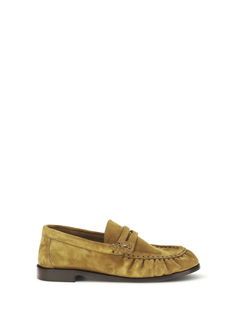 Saint Laurent Saint Laurent Suede Le Loafer Loafers Cuoio - World Class Fashion