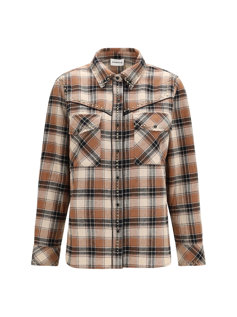 P.a.r.o.s.h. P.a.r.o.s.h. Cowboy Shirt Brown Women - World Class Fashion