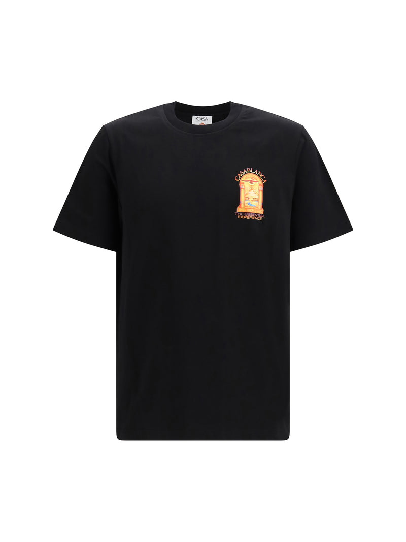 Casablanca Casablanca Hermons Mirage Arch Print T-shirt Black - World Class Fashion
