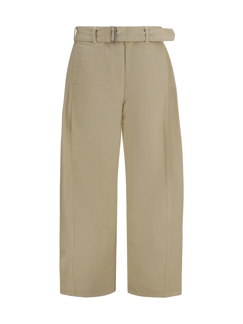 Magda Butrym Magda Butrym Wide-leg Denim Pants Beige Women - World Class Fashion