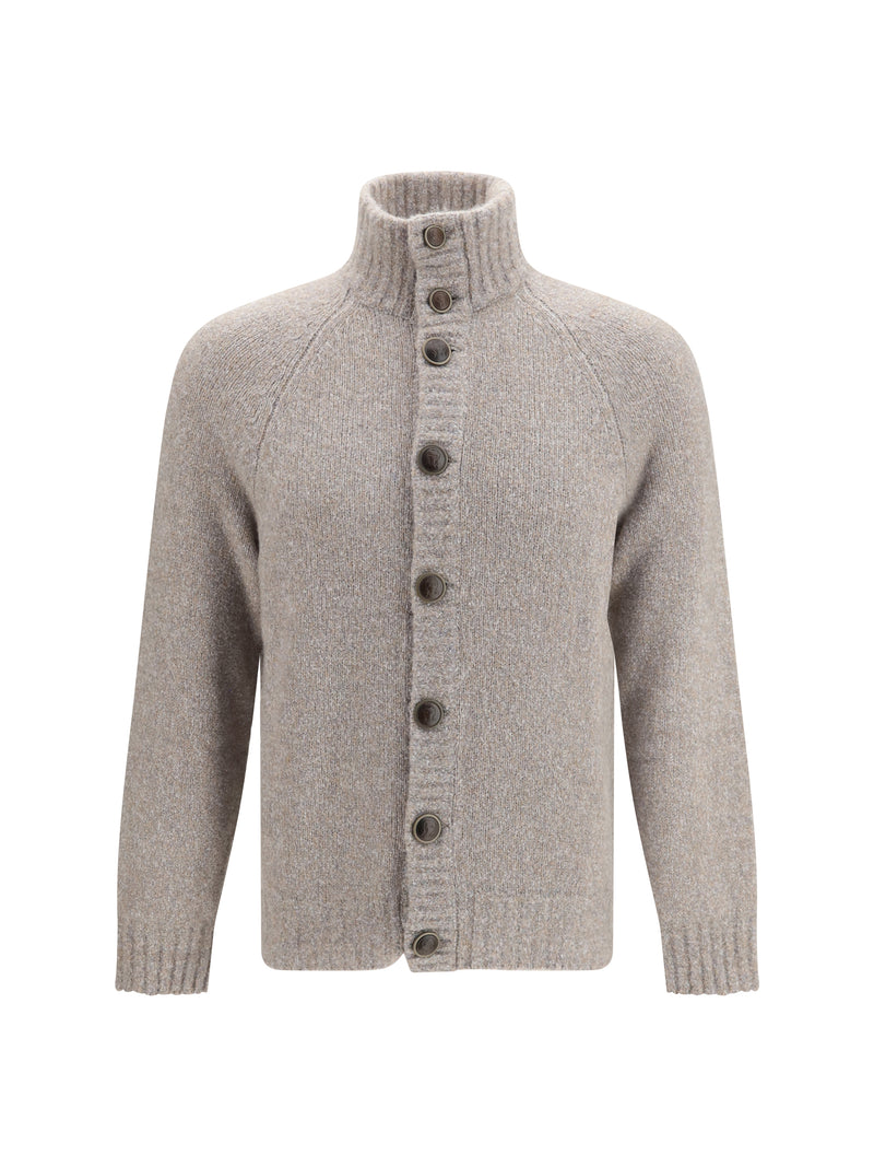 Brunello Cucinelli Brunello Cucinelli Wool Silk Cashmere Cardigan Roccia - World Class Fashion