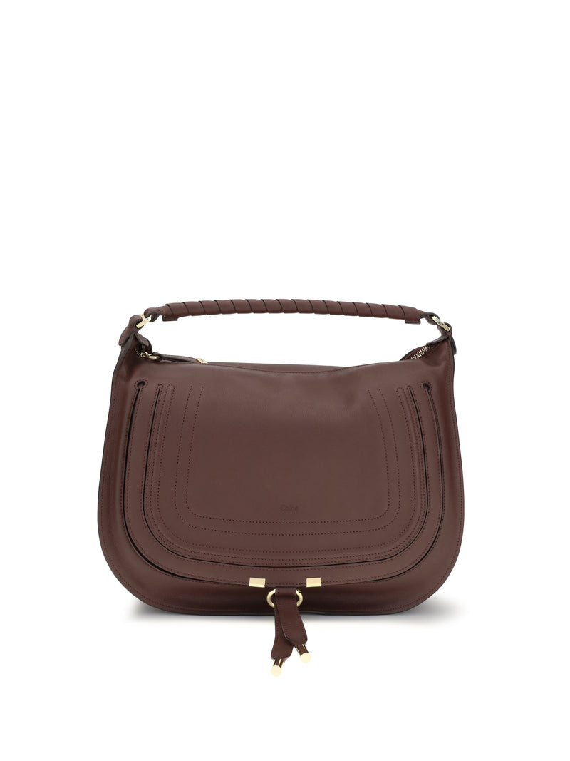 Chloe Chloé Marcie Shoulder Bag Dark Velvet - World Class Fashion