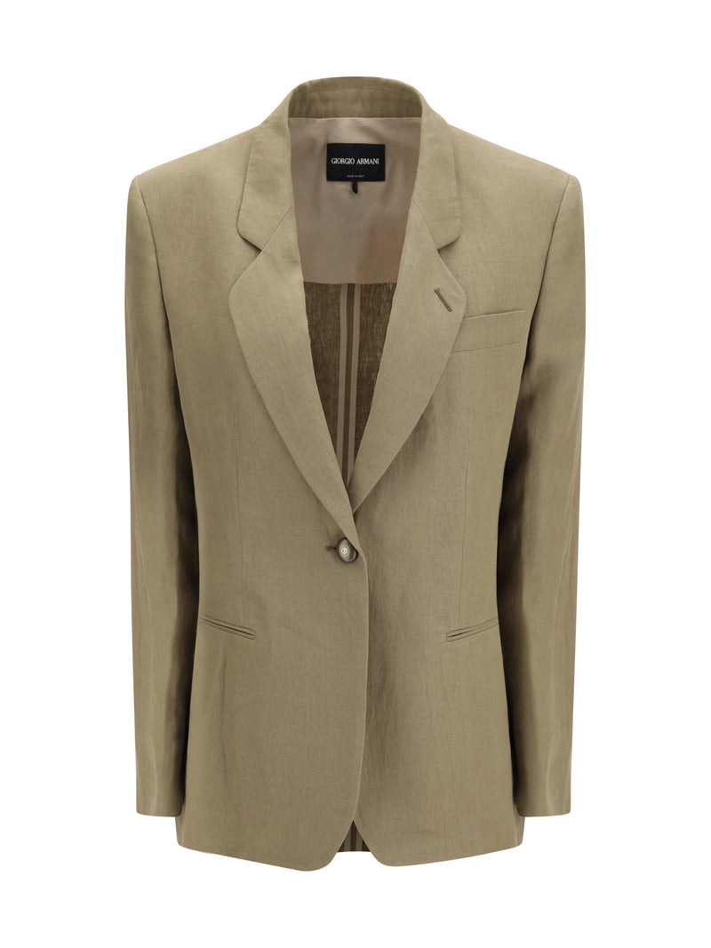Giorgio Armani Giorgio Armani Single-breasted Jacket Smoky Quartz - World Class Fashion