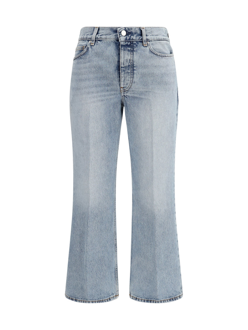 Toteme Toteme Cotton Flared-hem Jeans True Vintage - World Class Fashion