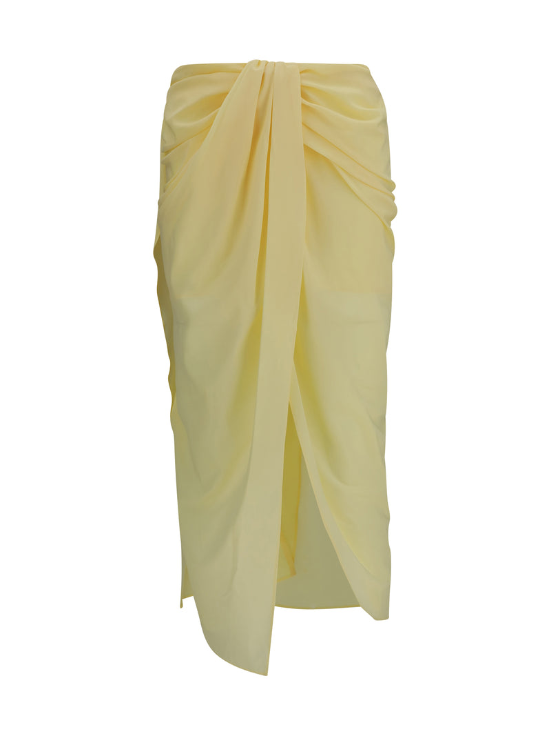 Jacquemus Jacquemus Pareo Skirt Light Yellow Women - World Class Fashion