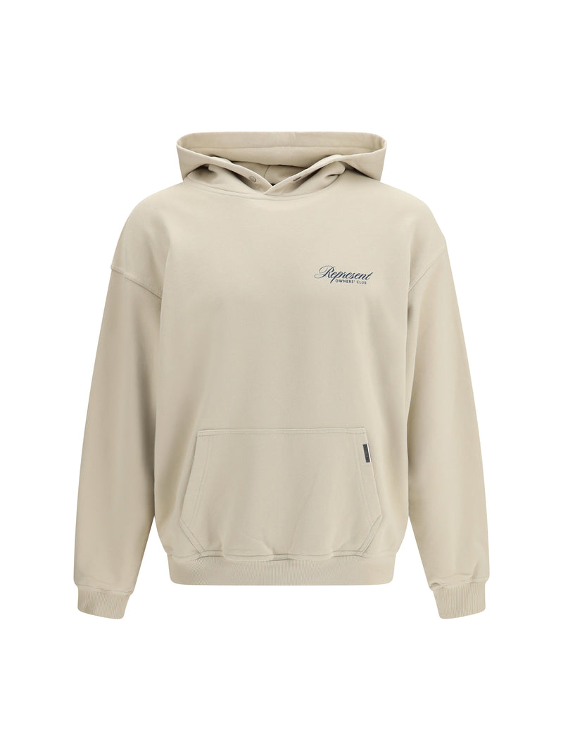 Represent Represent Cotton Hooded Sweatshirt Vintage White - World Class Fashion