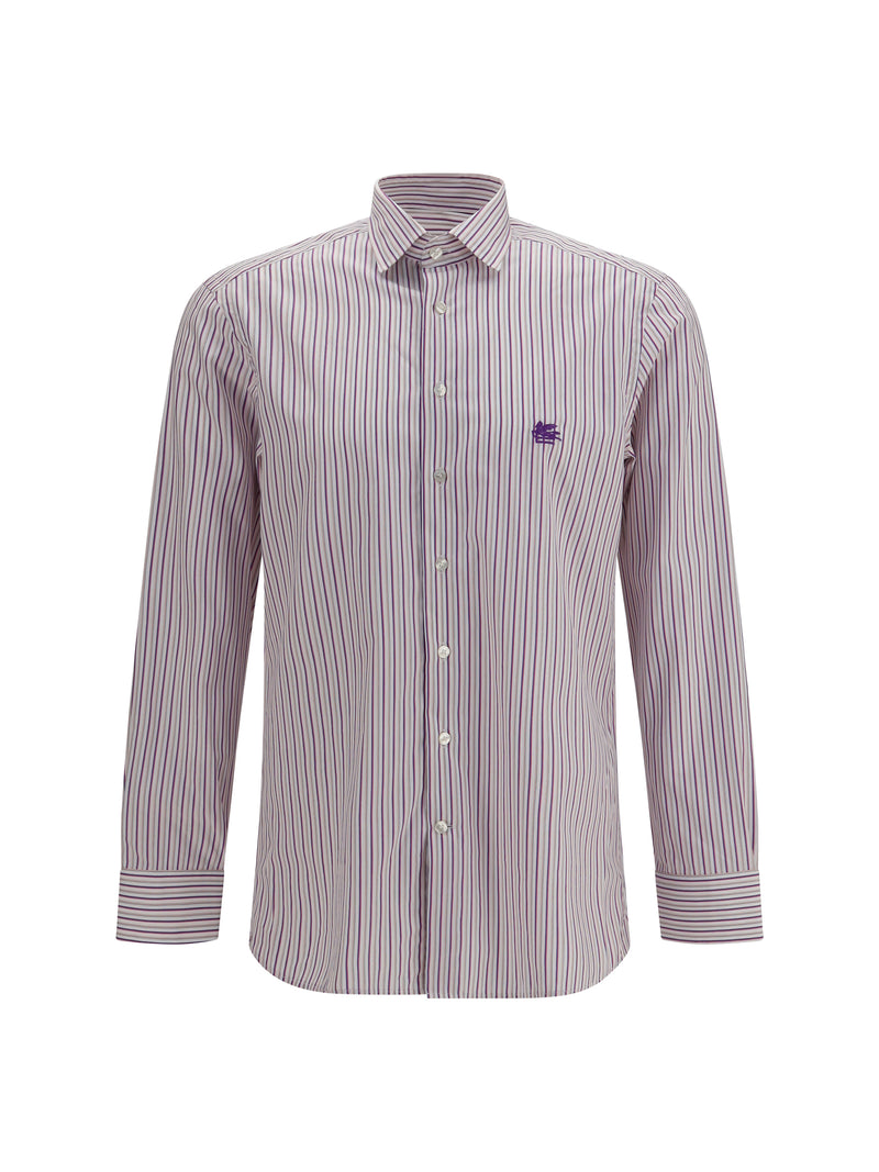 Etro Etro Roma Striped Cotton Shirt Multicolor Men - World Class Fashion