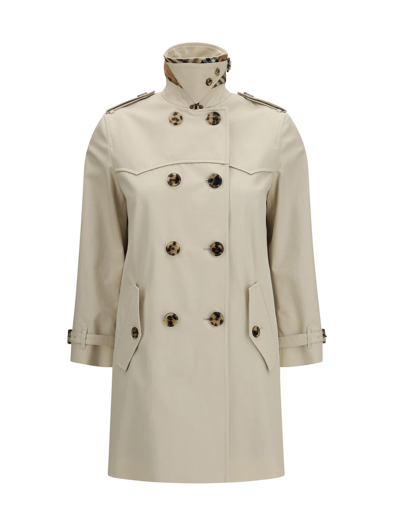Burberry Burberry Short Summerside Trench Stone Beige - World Class Fashion