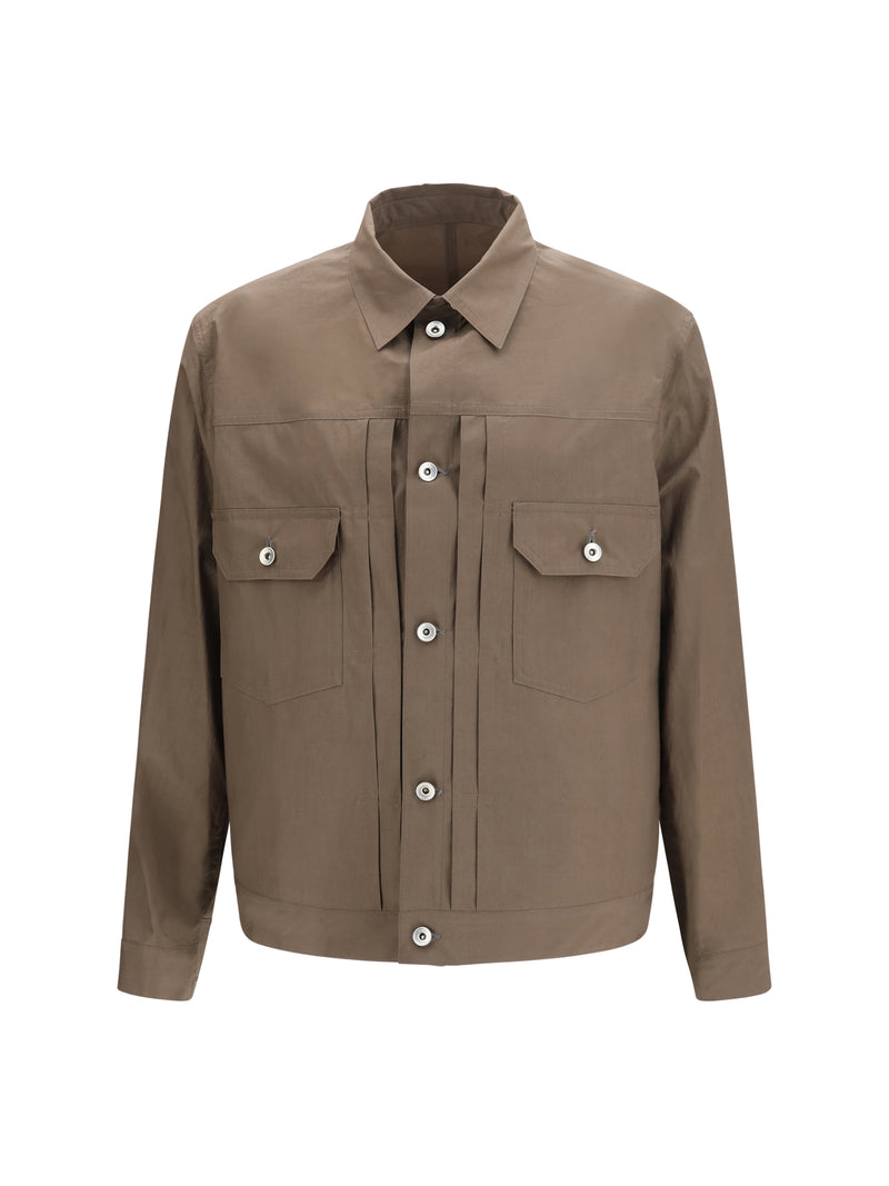 Sacai Sacai Cotton Typewriter Jacket Taupe - World Class Fashion