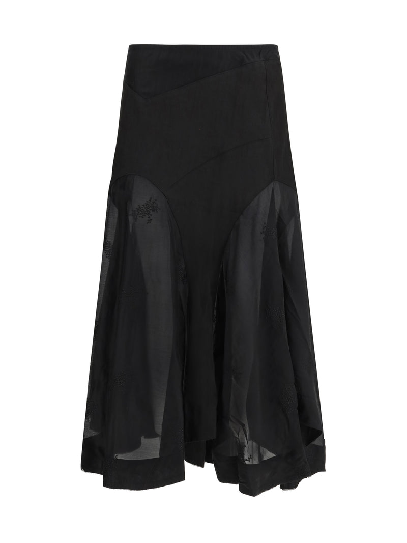 Our Legacy Our Legacy Petti Skirt Noir Bloom Ethereal Veil - World Class Fashion