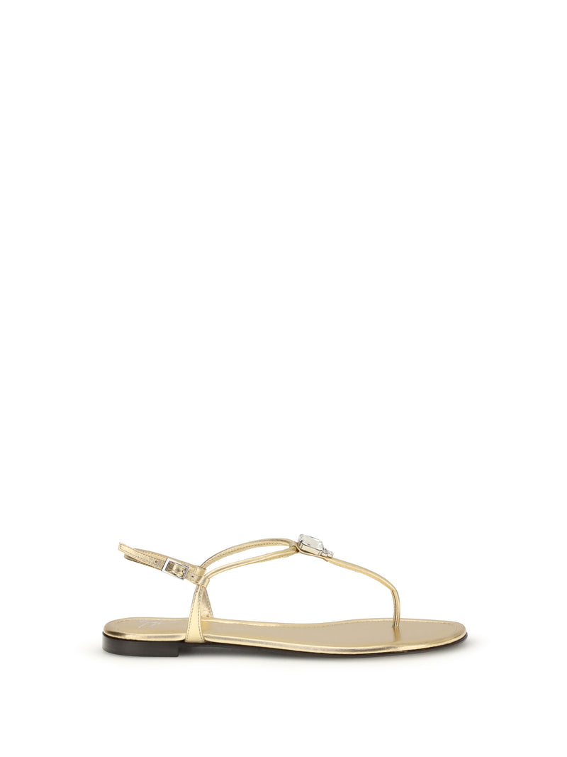 Giuseppe Zanotti Giuseppe Zanotti Pia Mizuki Sandals Gold - World Class Fashion
