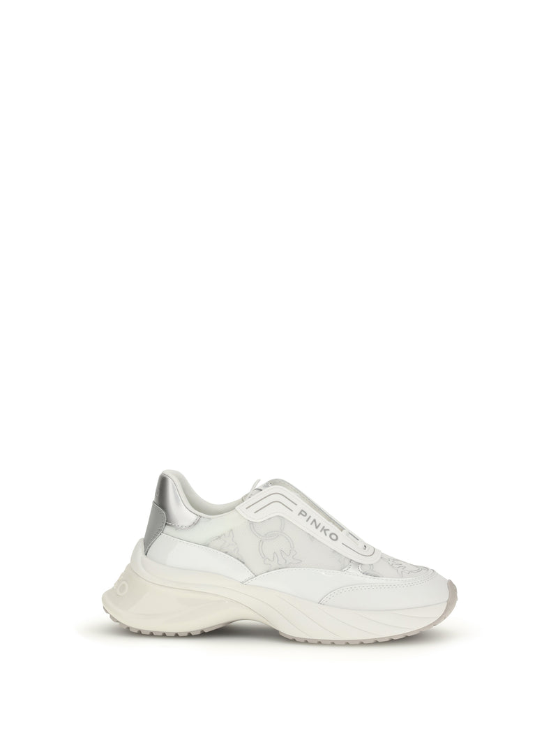 Pinko Pinko Ariel 19 Leather Sneakers White - World Class Fashion