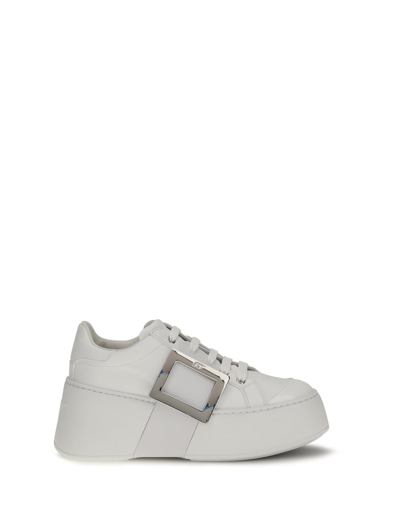 Roger Vivier Zapatillas Viv' Skate de Roger Vivier blancas para mujer - World Class Fashion