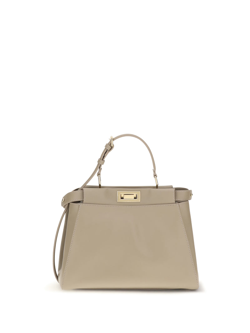 Fendi Fendi My Peekaboo Small Shoulder Bag Tortora - World Class Fashion