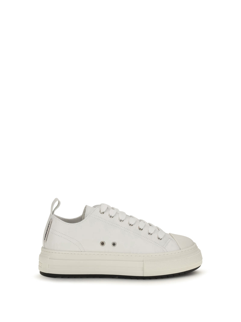 Dsquared2 Dsquared2 Platform Canvas Sneakers White Men - World Class Fashion