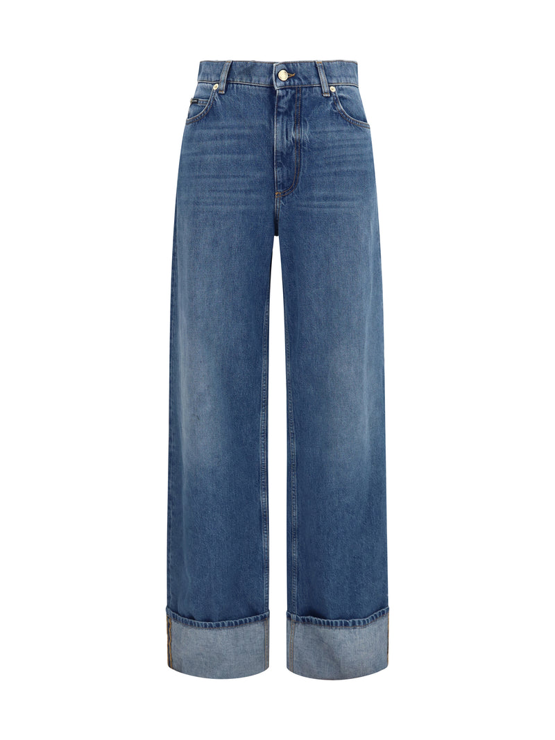 Dolce & Gabbana Dolce & Gabbana Straight-leg Five-pocket Jeans Multicolor - World Class Fashion