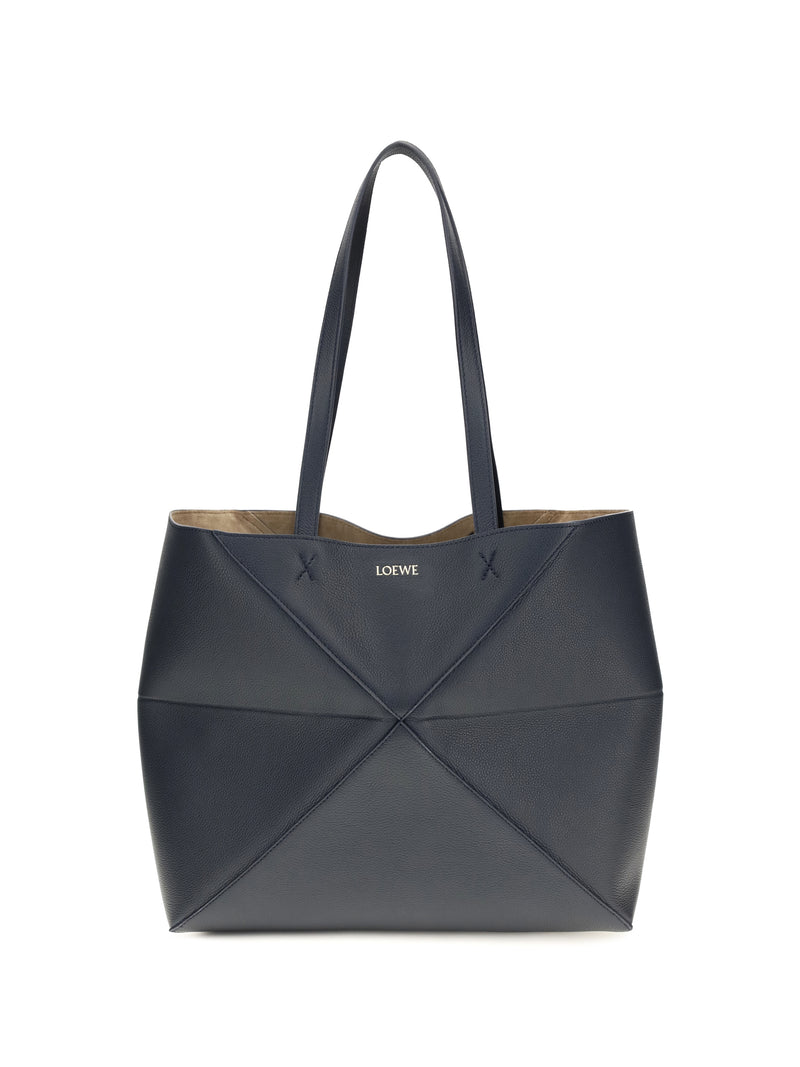 Loewe Loewe Medium Puzzle Fold Tote Bag Deep Navy - World Class Fashion