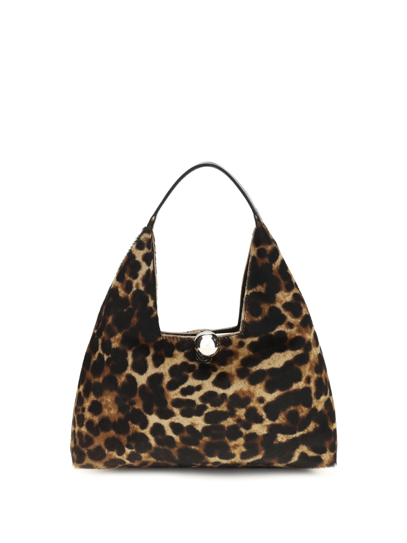 Marni Marni Small Trapeze Leopard Handbag Black - World Class Fashion