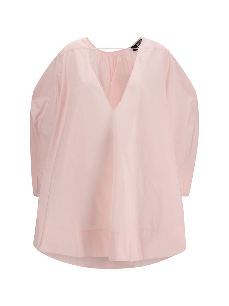 Jacquemus Jacquemus Paysan Mini Tunic Dress Light Pink - World Class Fashion