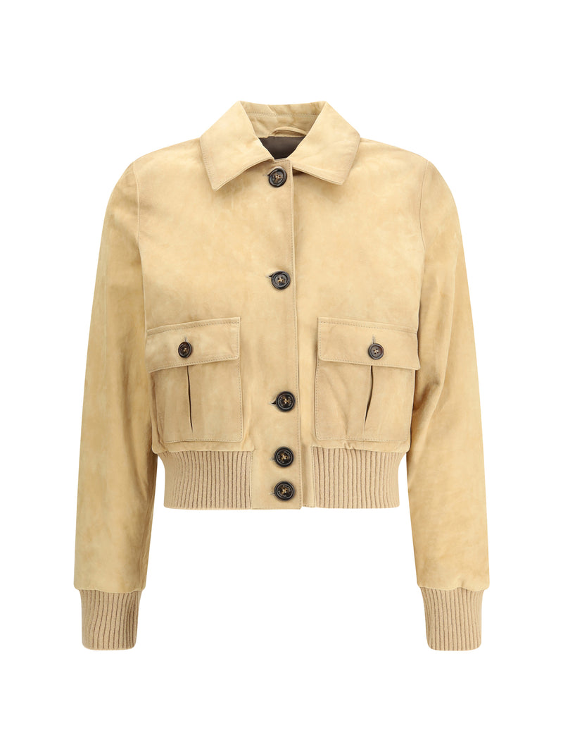 Valstar Valstar Suede Leather Jacket Sand Women - World Class Fashion