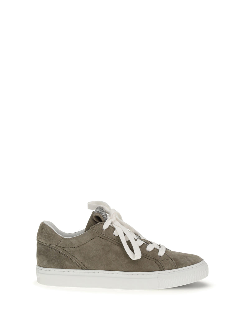 Brunello Cucinelli Brunello Cucinelli Suede Sneakers Safari Women - World Class Fashion