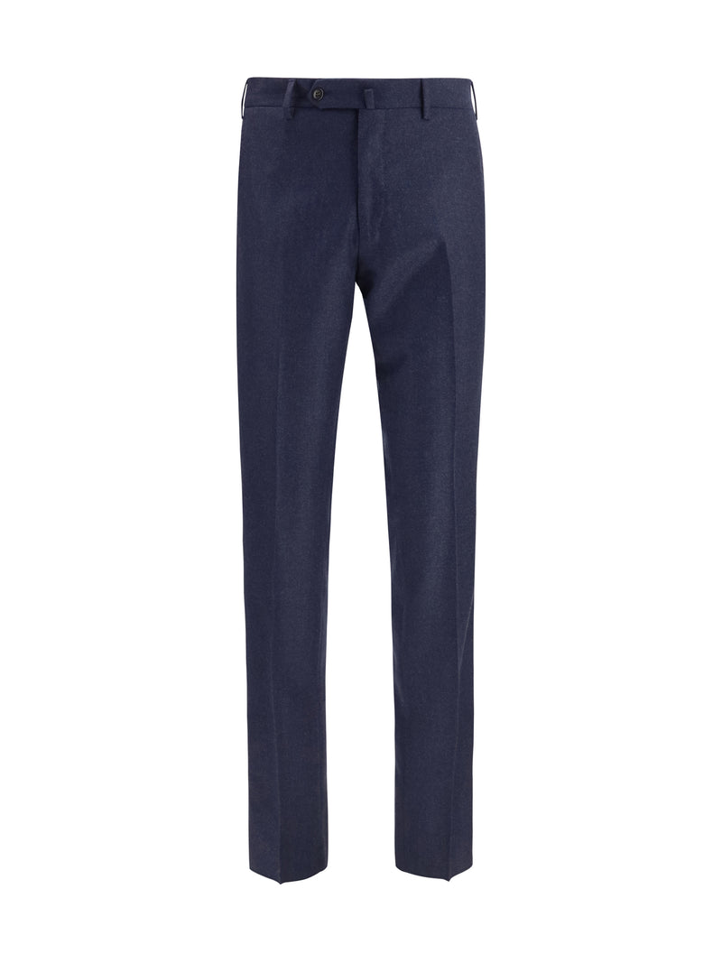 Germano Germano Tailored Virgin Wool Pants Blue - World Class Fashion
