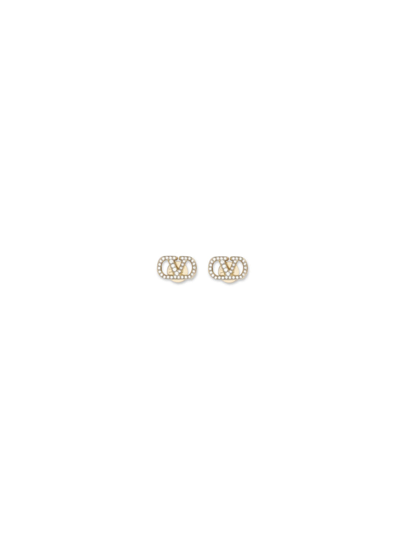 Valentino Garavani Valentino Garavani VLogo Signature Earrings Gold - World Class Fashion