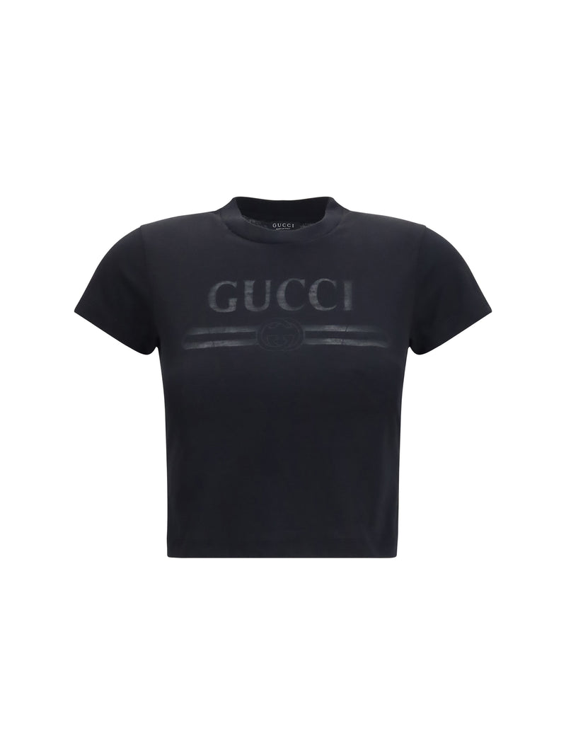 Gucci Gucci Cotton Jersey T-shirt With Devoré Detail - World Class Fashion