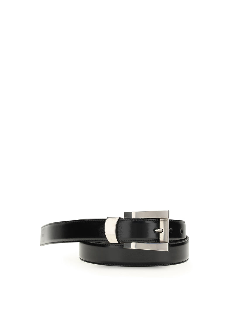 Versace Versace Leather Belt Black/Palladium Women - World Class Fashion