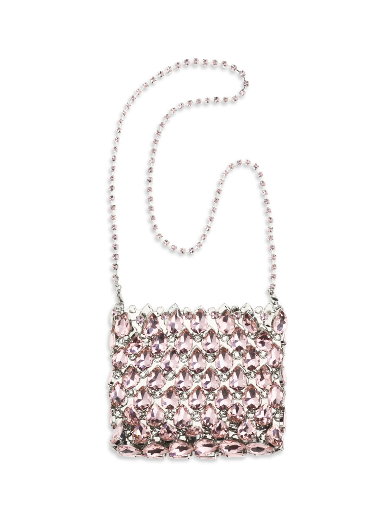 Self-portrait Self-portrait Crystal Mesh Pouch Pink - World Class Fashion