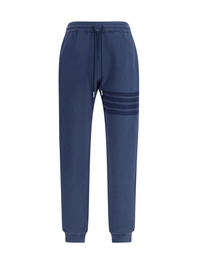 Thom Browne Thom Browne Cotton Sweatpants Navy Men - World Class Fashion