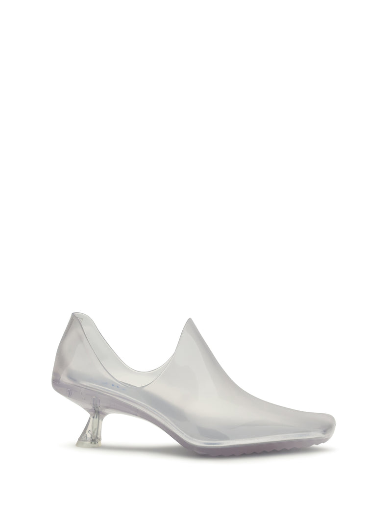 Loewe Loewe Emily Aqua PVC Ankle Boots Transparent - World Class Fashion