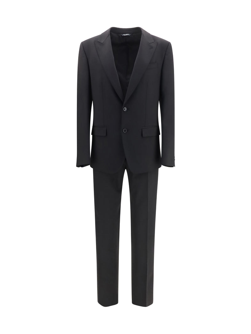 Dolce & Gabbana Dolce & Gabbana Martini Light Single-breasted Wool Gabardine Suit - World Class Fashion