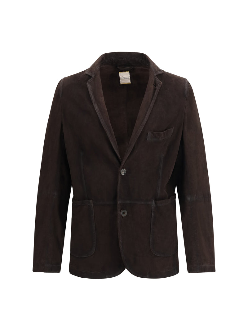 D'amico D'amico Single-breasted Suede Jacket 497 - World Class Fashion