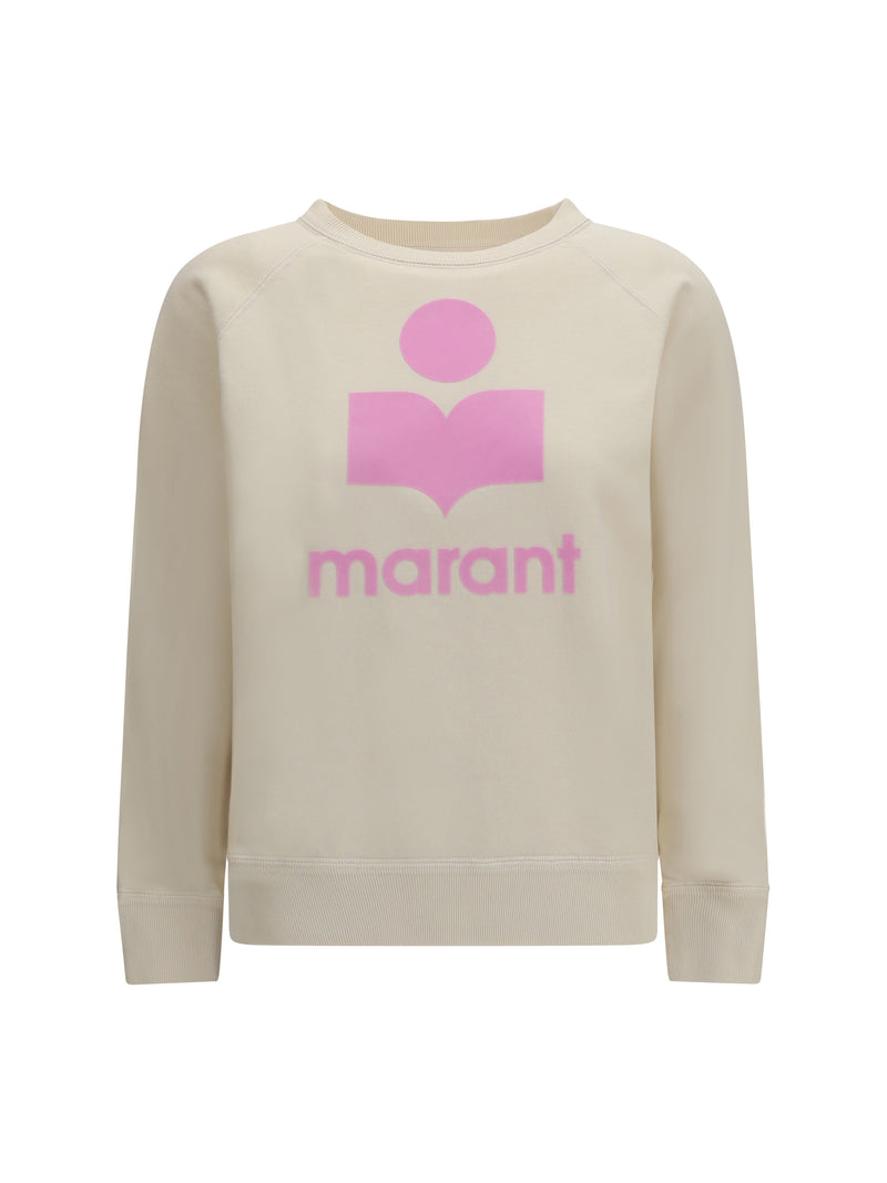 Marant Étoile Marant Étoile Millyny Sweatshirt Ecru/Pink - World Class Fashion