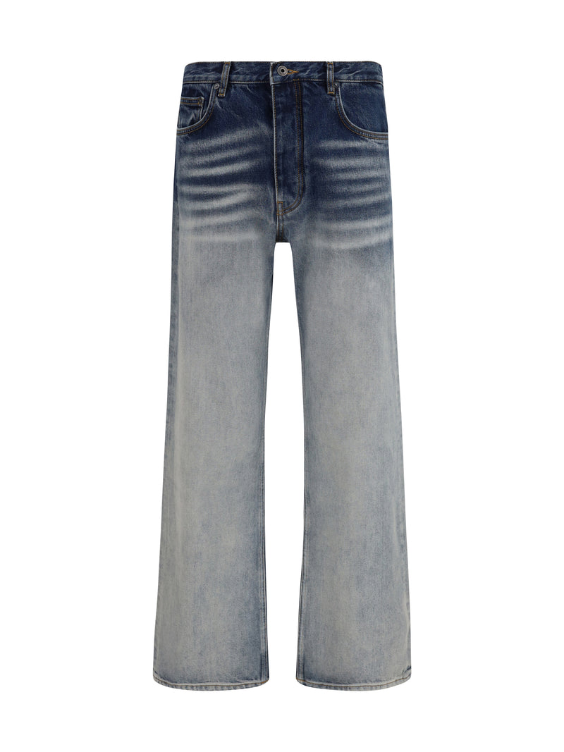 Off-white Off-white Half Arrow Jeans Ombre Bleach Blue - World Class Fashion