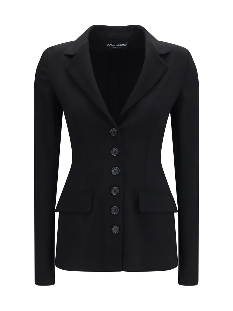 Dolce & Gabbana Dolce & Gabbana Stretch Wool Single Breasted Jacket - World Class Fashion